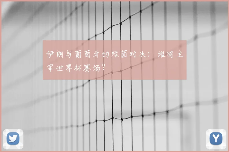 伊朗与葡萄牙的绿茵对决:谁将主宰世界杯赛场?