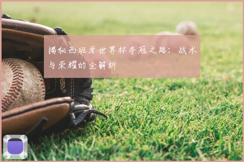 揭秘西班牙世界杯夺冠之路：战术与荣耀的全解析